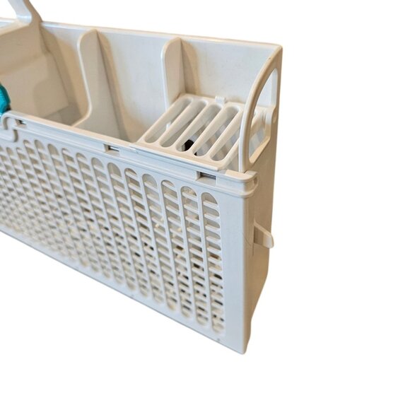 Whirlpool Dishwasher Silverware Basket 3380872 Replacement Clean White Teal‎ - Picture 2 of 10